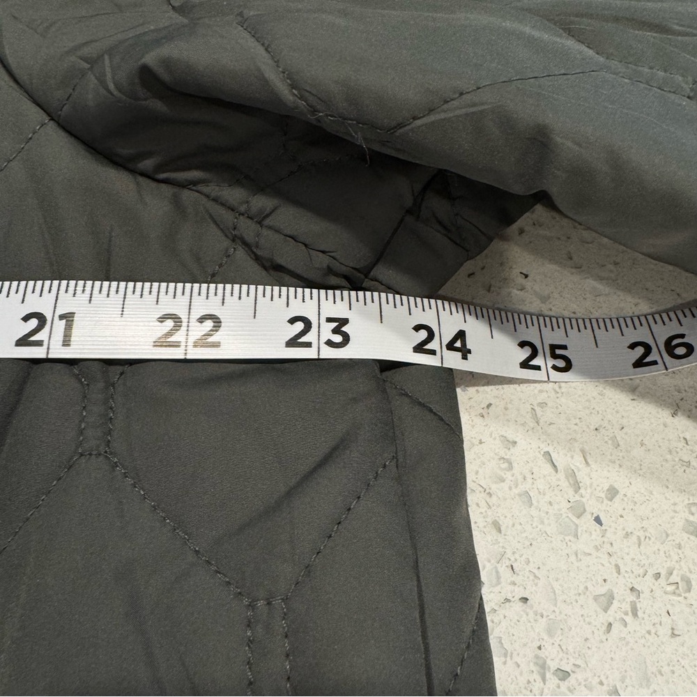 Eddie Bauer Quilted Jacket Women’s XXL Olive Green Lightweight Zip Coat - Picture 4 of 8